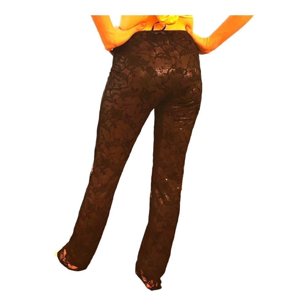 Vintage Scott McClintock Funky Lace Iridescent Festival Club Hight Waist Pants - Picture 3 of 16